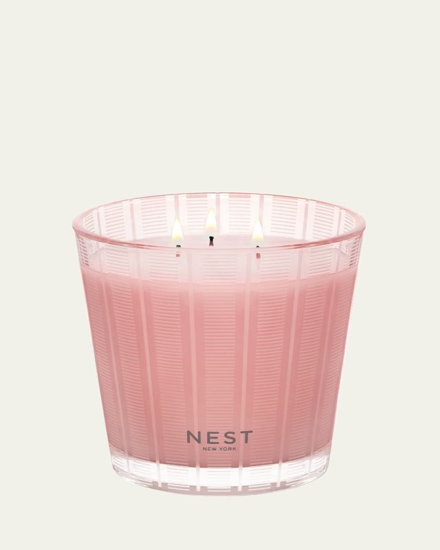 Himalayan Salt Rosewater 3 Wick Candle, 21.2 oz.
